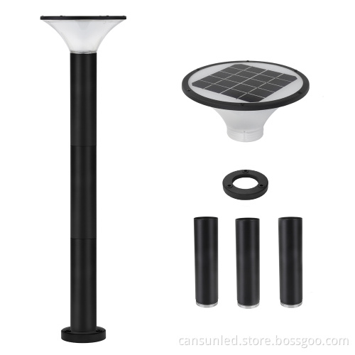 Energy Saving Solar Panel Wall Installation with 12 Hours Working Time: 5W/7W Pillar LED Light for Garden